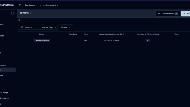 Prompt Management